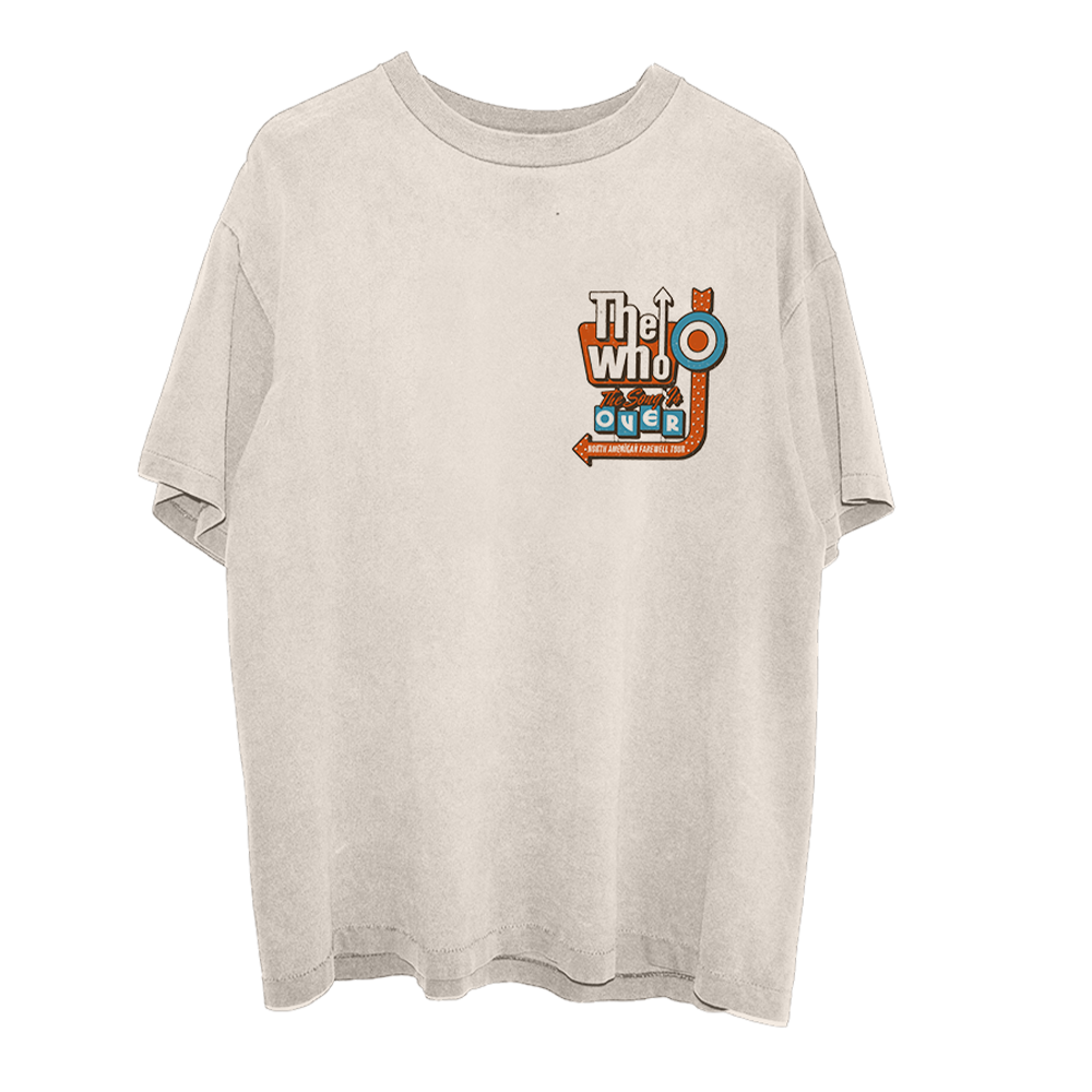 The Song is Over Retro Sign T-Shirt Front