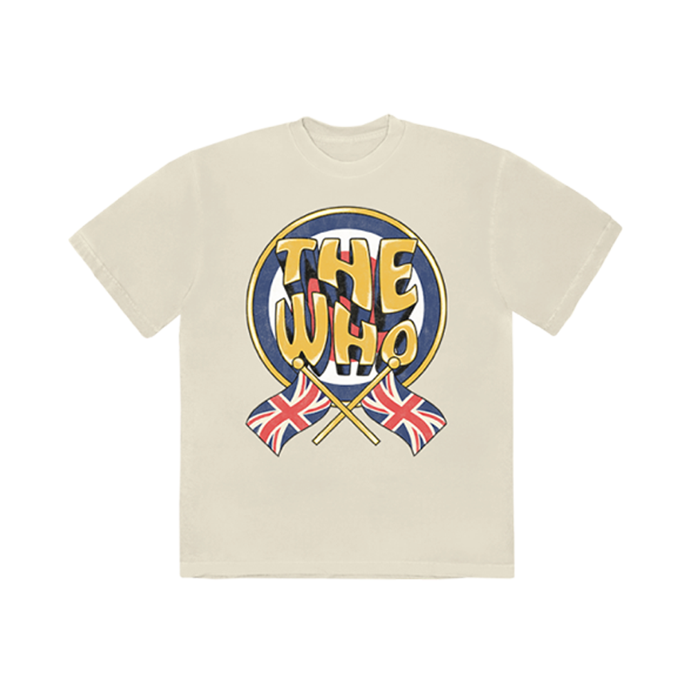 Flag Natural T-Shirt Front