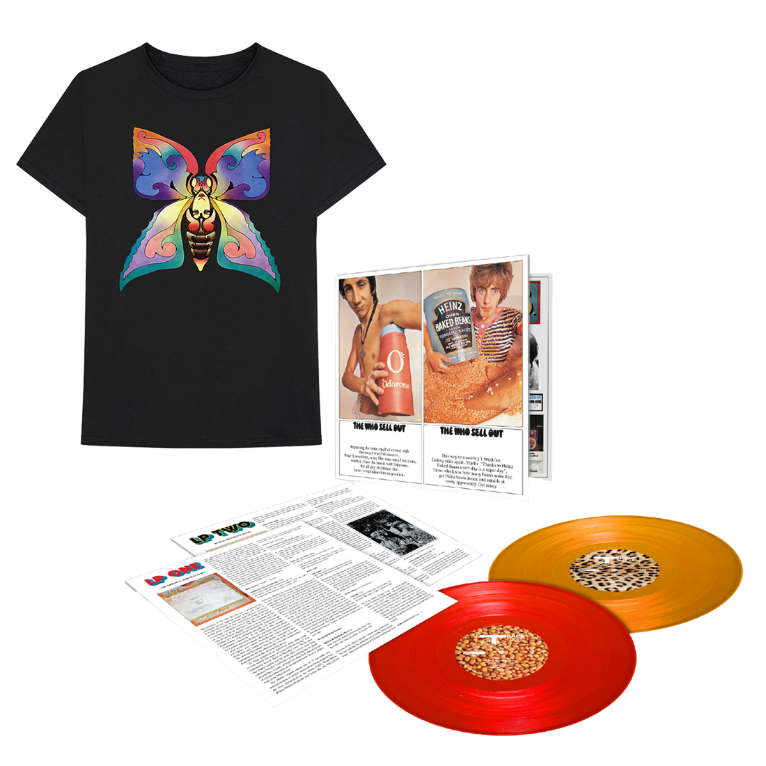 The Who Sell Out Color 2LP + The Who Sell Out T-Shirt