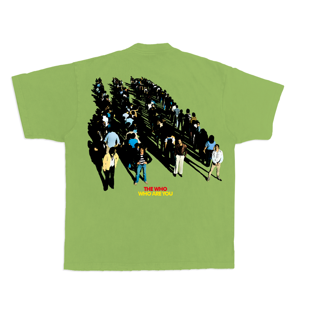 Who Are You? Lime Green T-Shirt Back