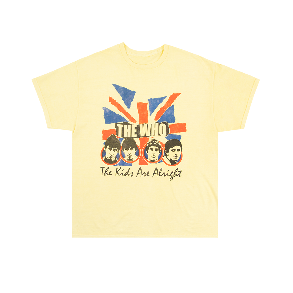 Kids Are Alright Yellow T-Shirt - The Who Official Store Kids Are Alright Yellow T-Shirt - The Who Official Store