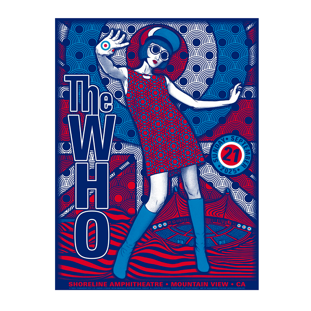 アート・デザイン・音楽 Publicity, Publicity, Woohoooow! Limited Edition Mountain View, CA 2025 Poster - The Who Official Store