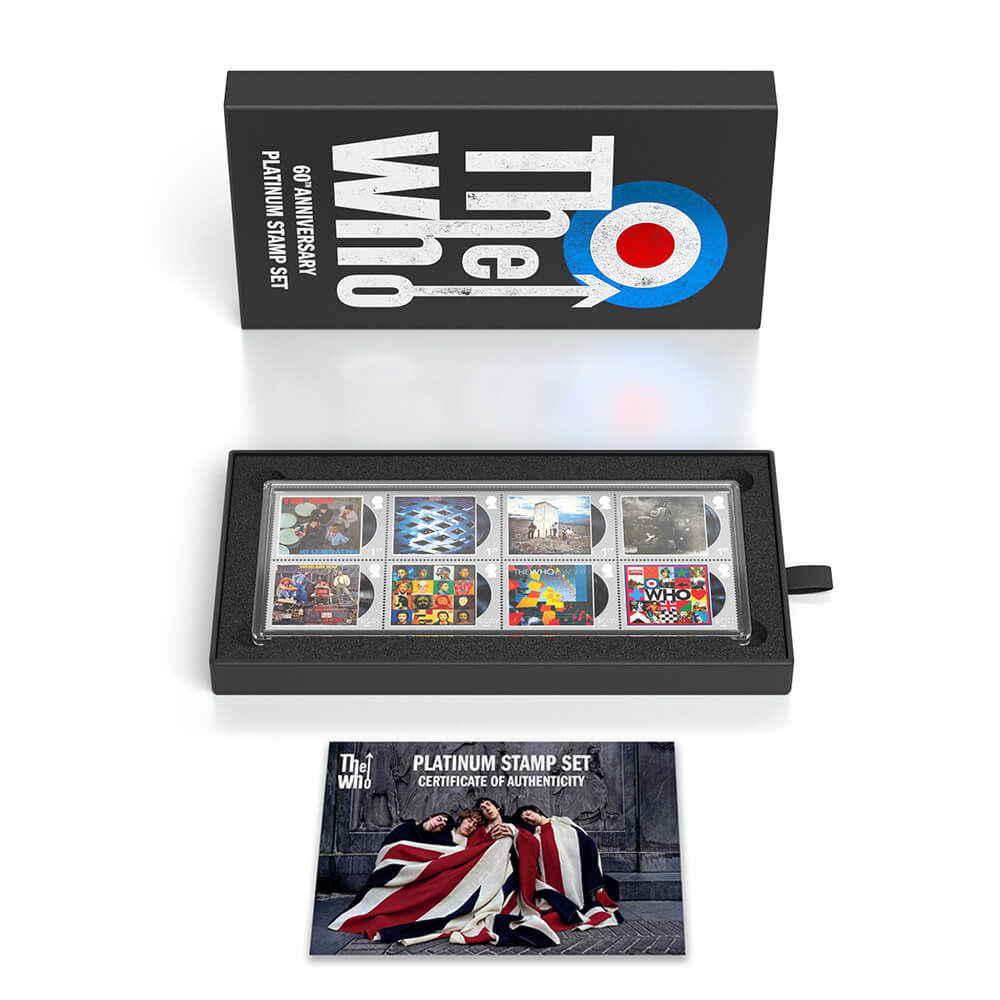 The Who Limited Edition Platinum Stamp Set