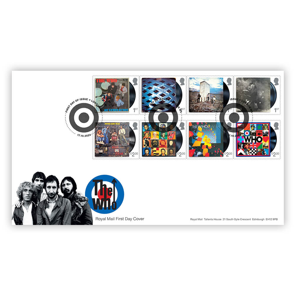 The Who First Day of Issue Souvenir Covers Stamps 2