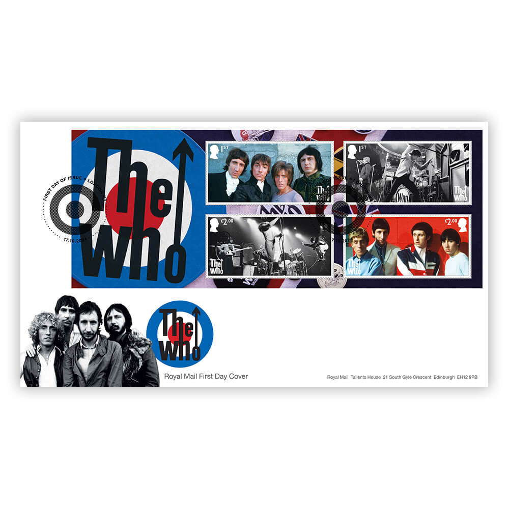 The Who First Day of Issue Souvenir Covers Minisheet 2