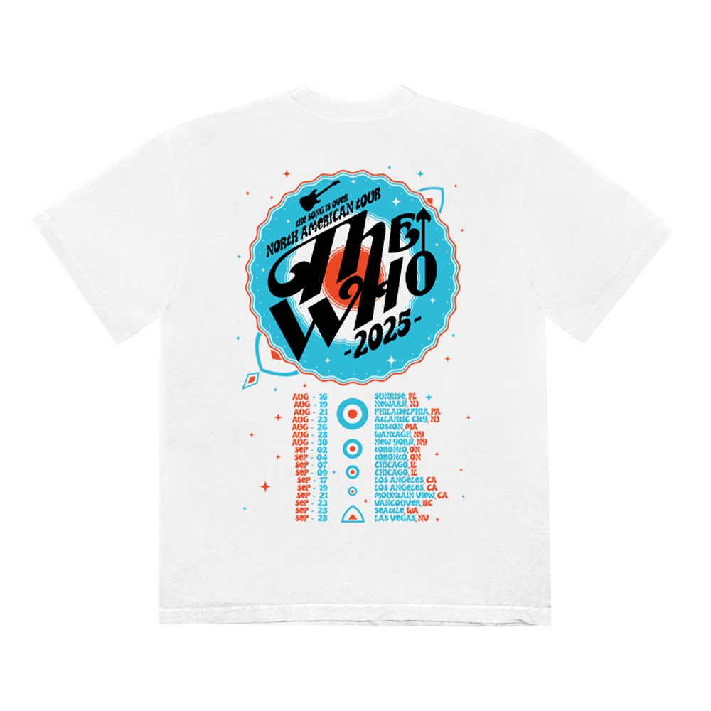 The Song is Over Guitar Arrow Dateback T-Shirt Front