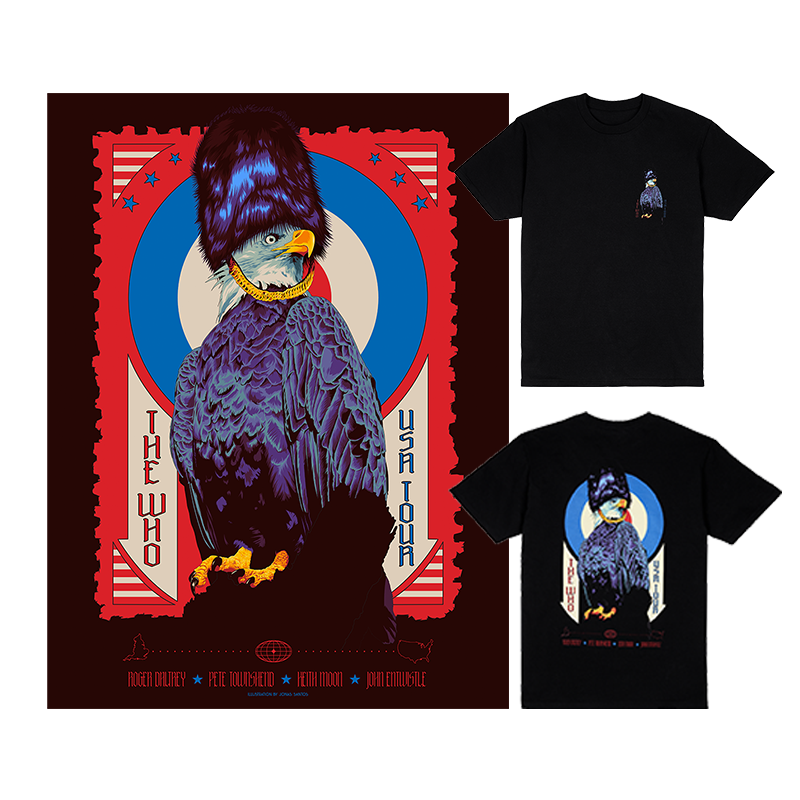 Mid-70s Eagle US Tours T-Shirt + Poster