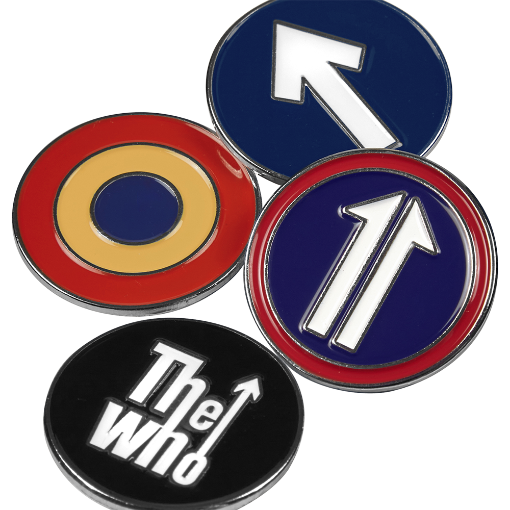 The Who Classic Logos Enamel Pin Set Detail 2