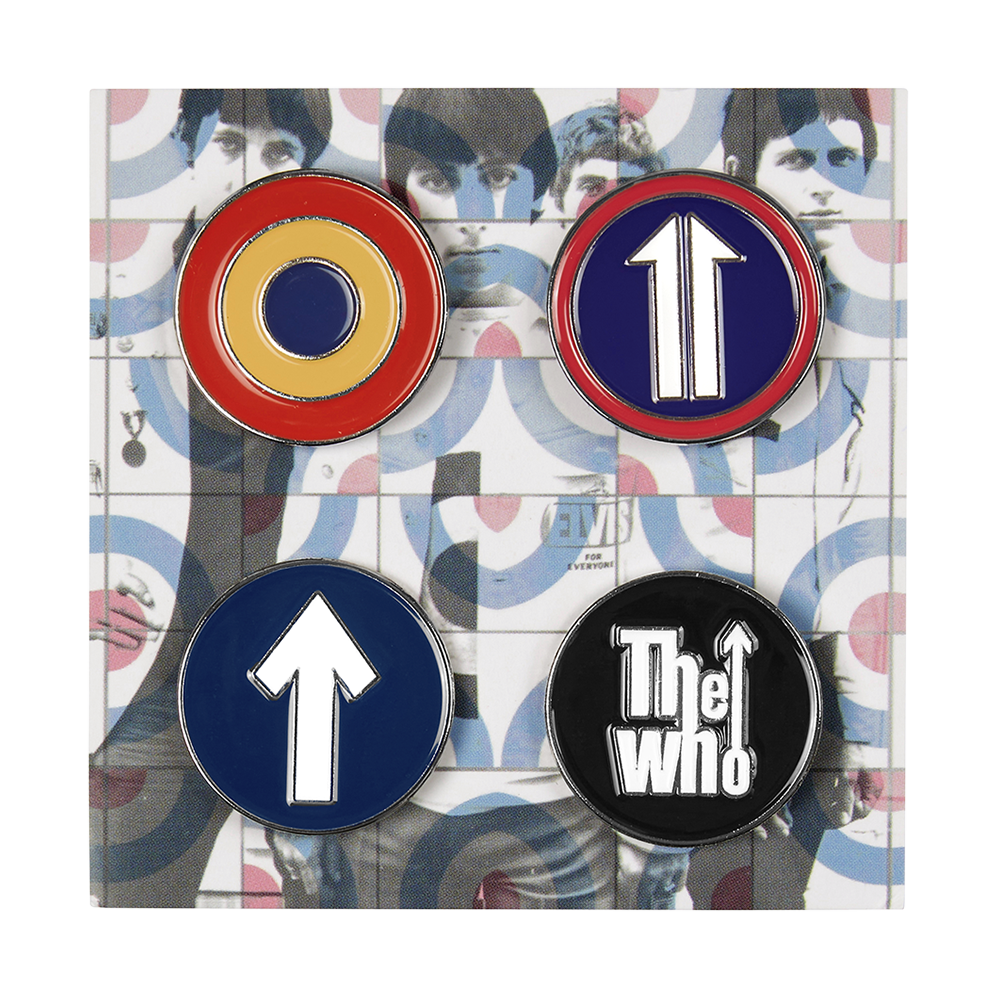 The Who Classic Logos Enamel Pin Set - The Who Official Store