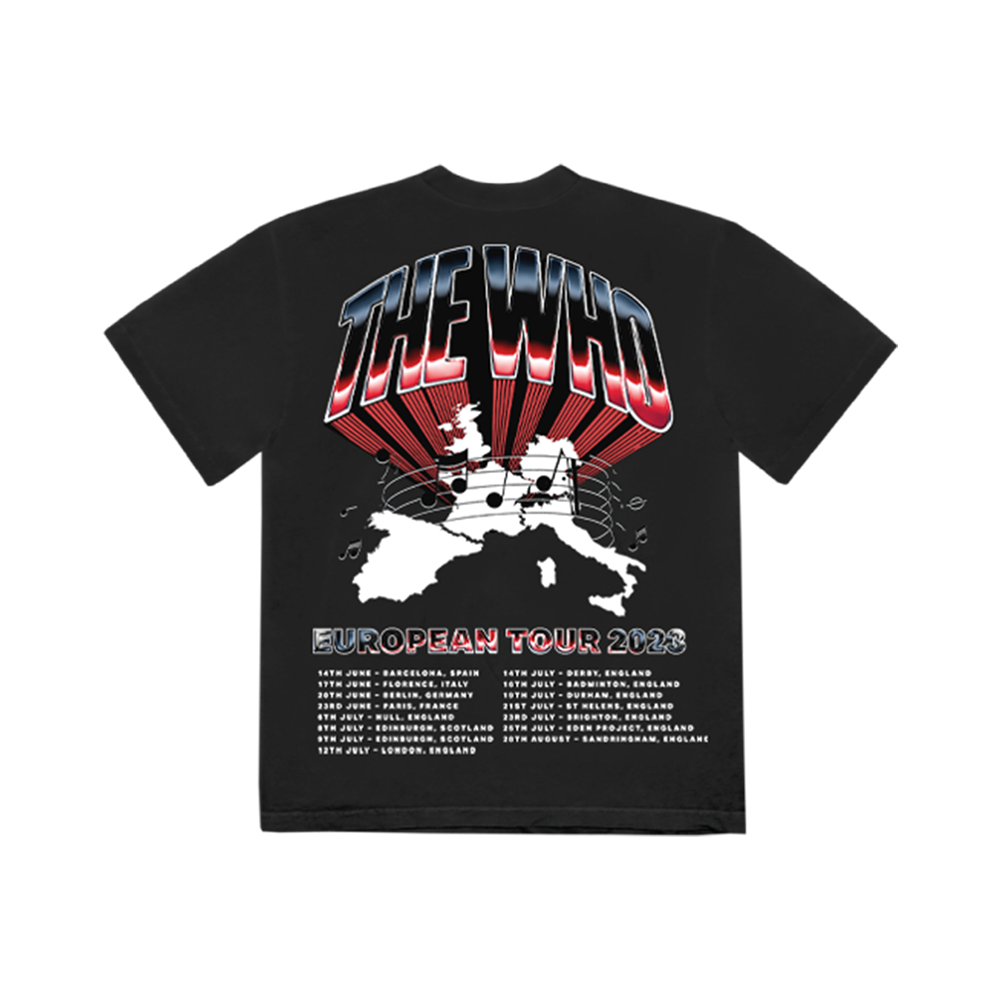 Black Tour T-Shirt Back 
