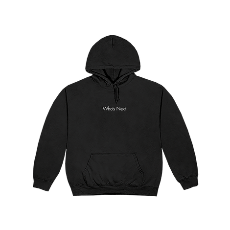 Who's Next Black Hoodie Front