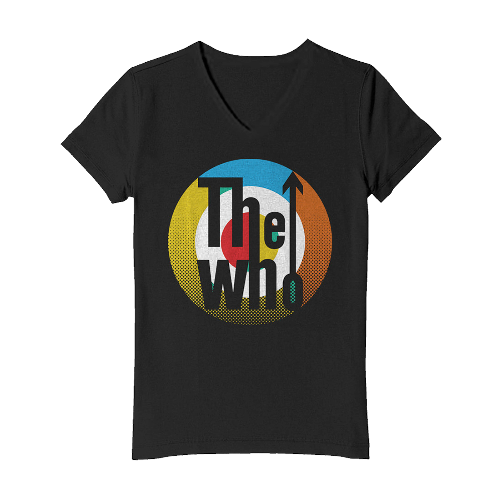 Ladies Multicolor Target T-Shirt