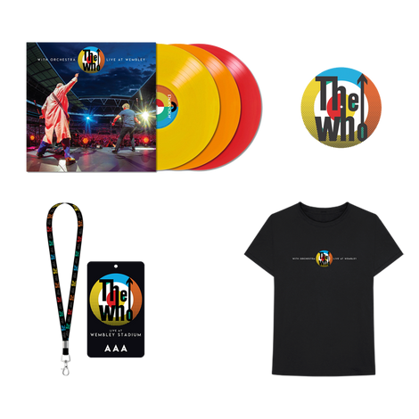 The Who With Orchestra Live at Wembley 3LP Colored + T-Shirt + Slipmat + Lanyard