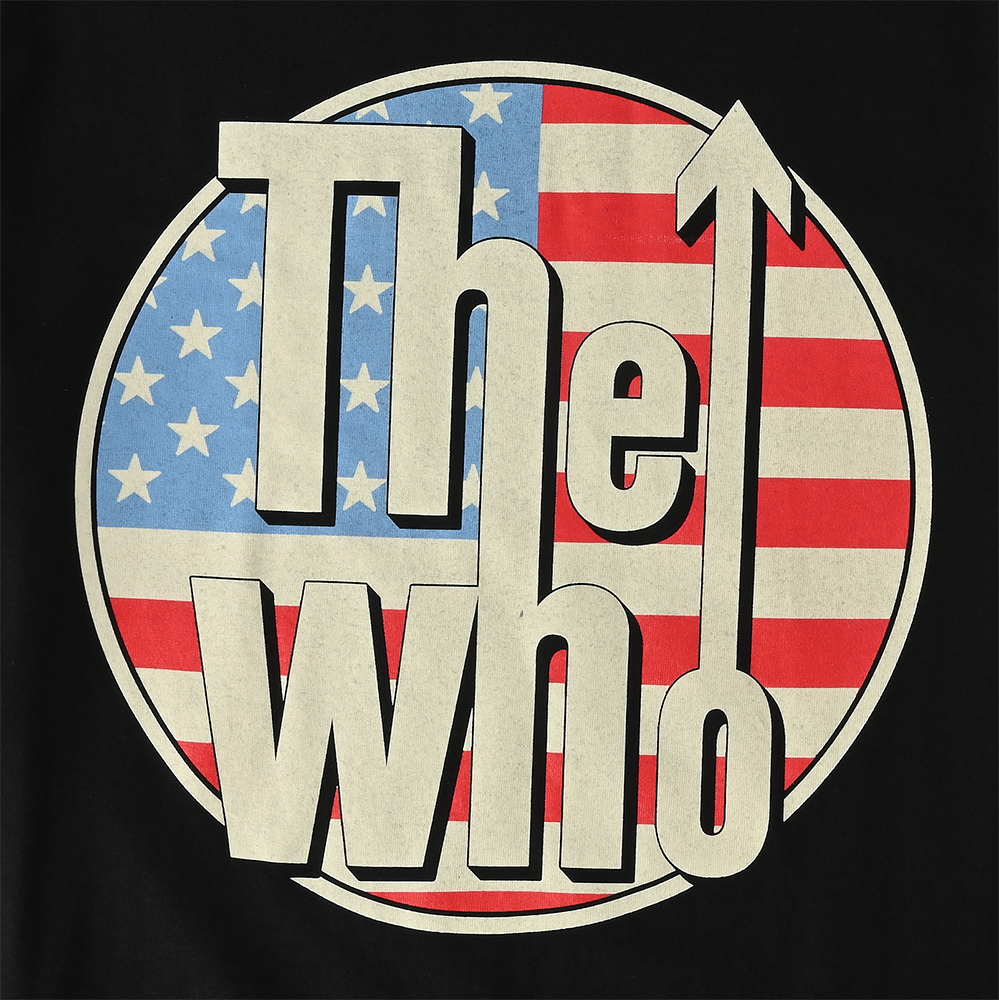 American Flag Logo T-Shirt Detail